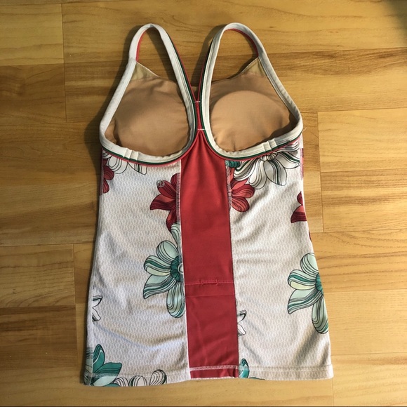LULULEMON Hidden Bra Vintage Print Sport Tank Top - Picture 2 of 5